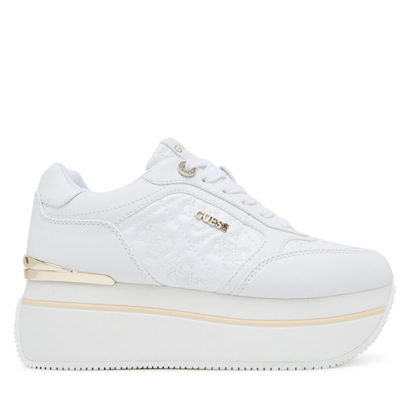 Сникърси Guess FLTCM9 FAL12 Бял цвят на ниска цена