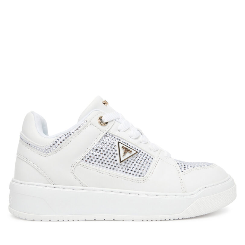 Сникърси Guess FLTDL2 LEA12 Бял цвят на ниска цена