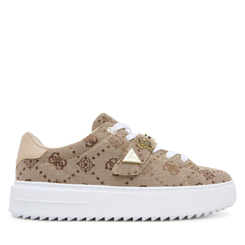 Сникърси Guess FLTDR2 FAL12 Кафяв цвят на ниска цена