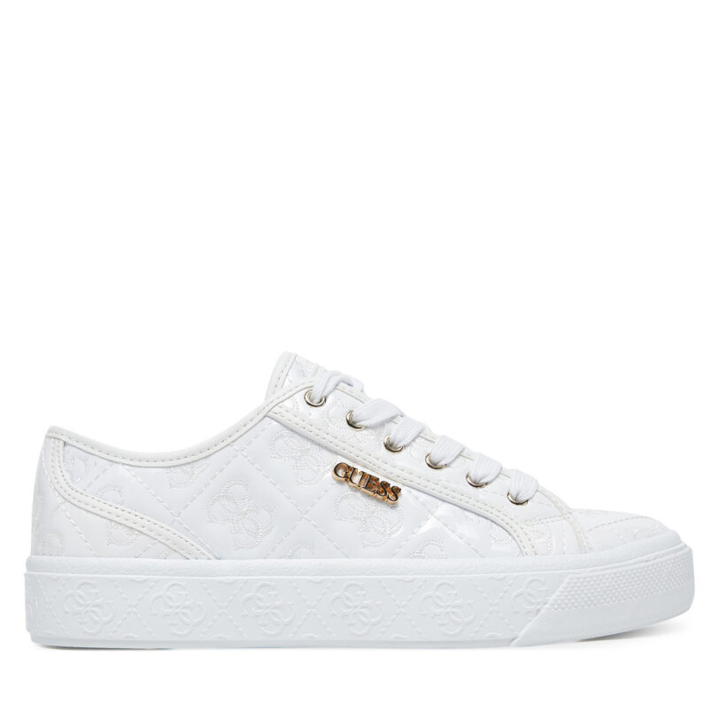 Сникърси Guess FLTJLV FAL12 Бял цвят на ниска цена