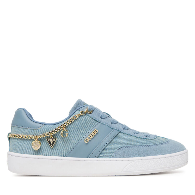 Сникърси Guess FLTN2K DEN12 Син цвят на ниска цена