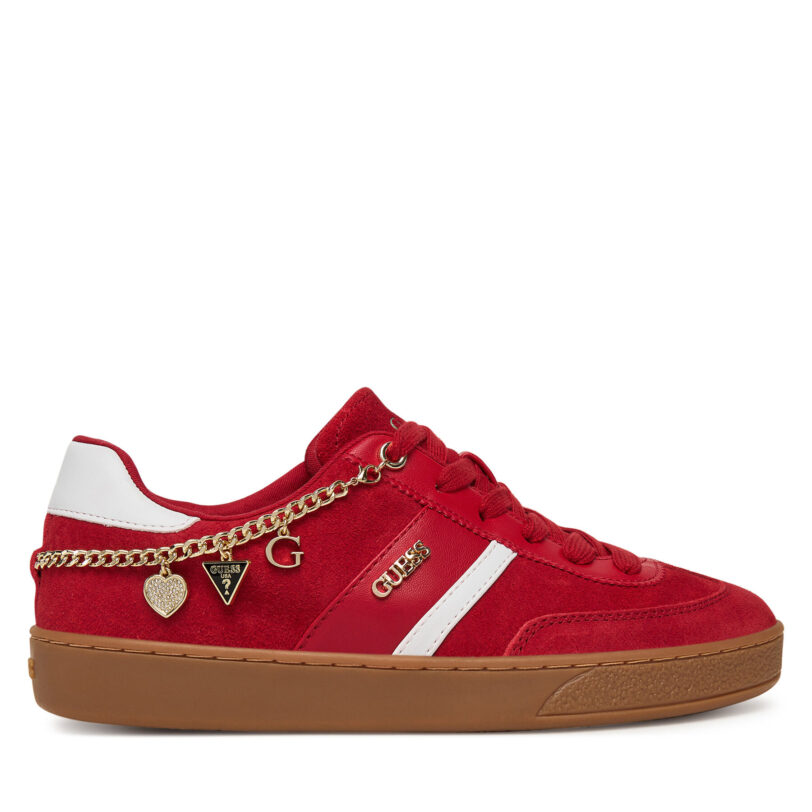 Сникърси Guess FLTNAO SUE12 Червен цвят на ниска цена