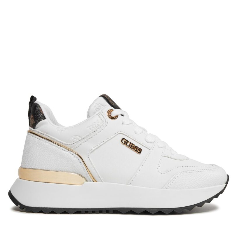 Сникърси Guess Kaddy FL8DDY ELE12 Бял цвят на ниска цена