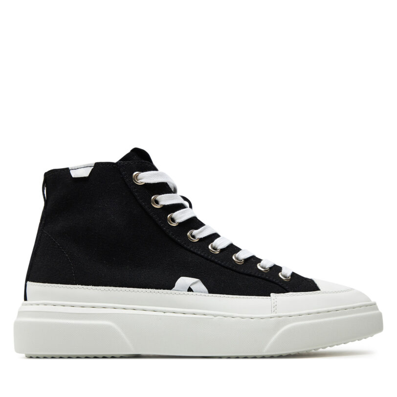 Сникърси Inuikii Canvas Lex High 50103-991 Черен цвят на ниска цена