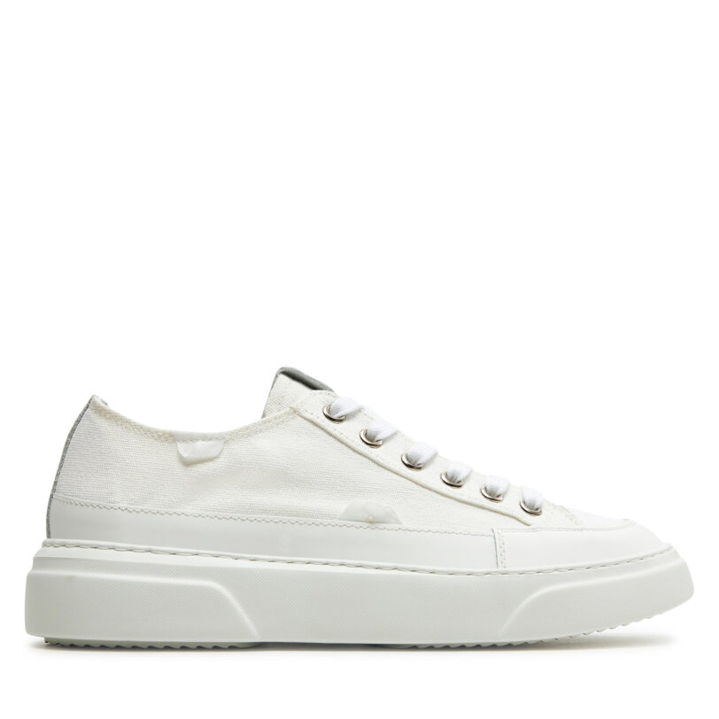 Сникърси Inuikii Canvas Lex Low 50102-991 Бял цвят на ниска цена