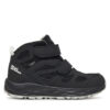 Сникърси Jack Wolfskin Woodland 2 Texapore Mid Vc A64865 Черен цвят на ниска цена