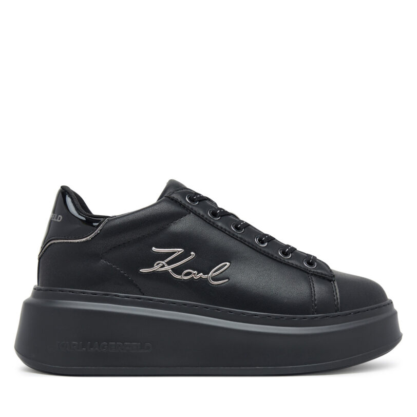 Сникърси KARL LAGERFELD Anakapri KL63513 Черен цвят на ниска цена