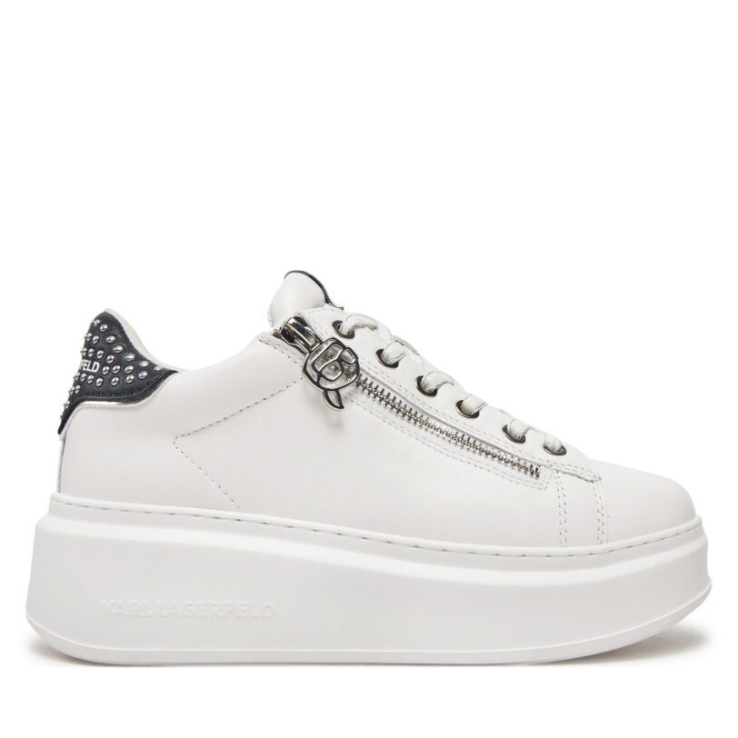 Сникърси KARL LAGERFELD Ankapri KL63527 Бял цвят на ниска цена