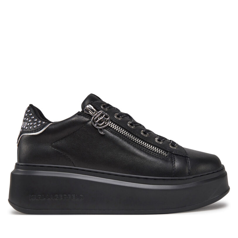 Сникърси KARL LAGERFELD Ankapri KL63527 Черен цвят на ниска цена