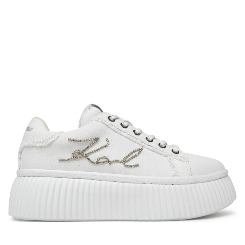 Сникърси KARL LAGERFELD KL42372S Бял цвят на ниска цена