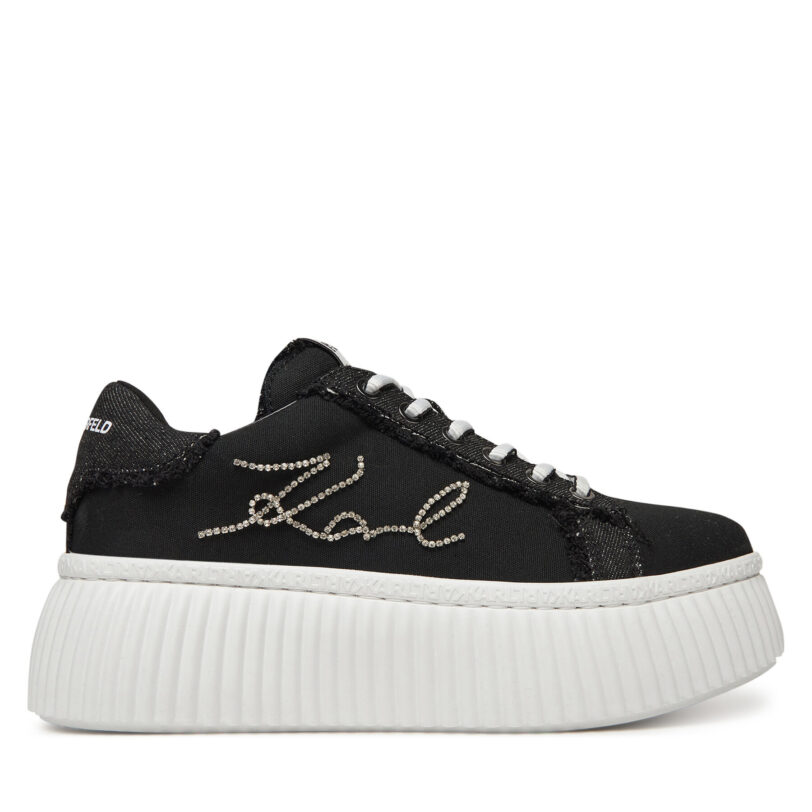 Сникърси KARL LAGERFELD KL42372S Черен цвят на ниска цена