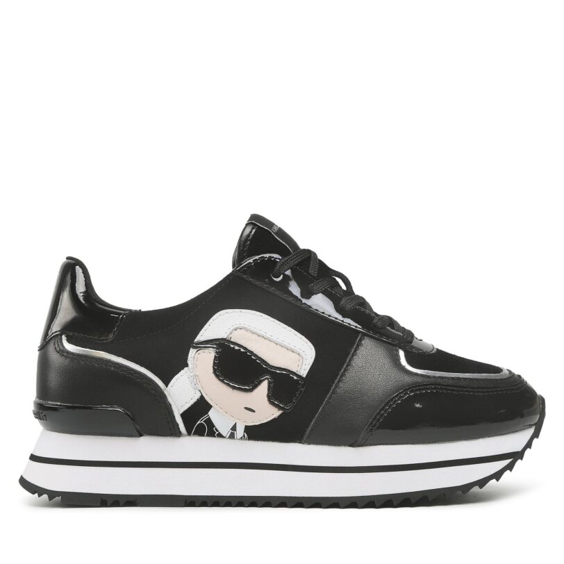 Сникърси KARL LAGERFELD KL61930N Черен цвят на ниска цена