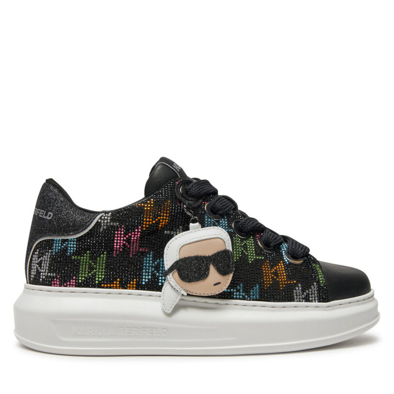 Сникърси KARL LAGERFELD KL62576M Черен цвят на ниска цена