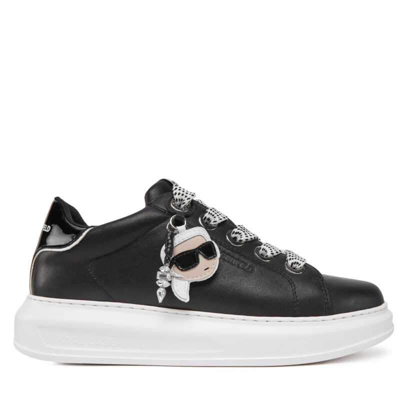 Сникърси KARL LAGERFELD KL62576T Черен цвят на ниска цена