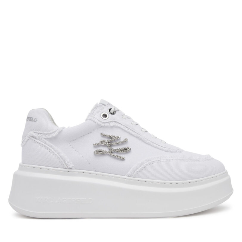 Сникърси KARL LAGERFELD KL63523 Бял цвят на ниска цена