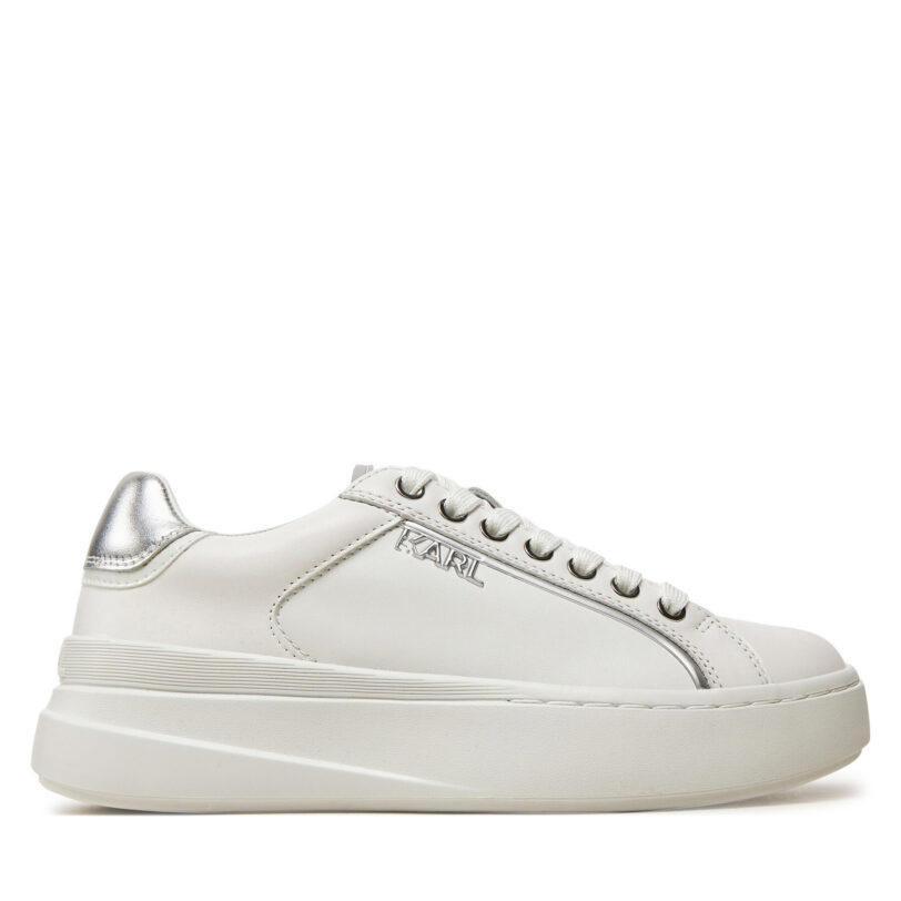 Сникърси KARL LAGERFELD KL64020 Бял цвят на ниска цена