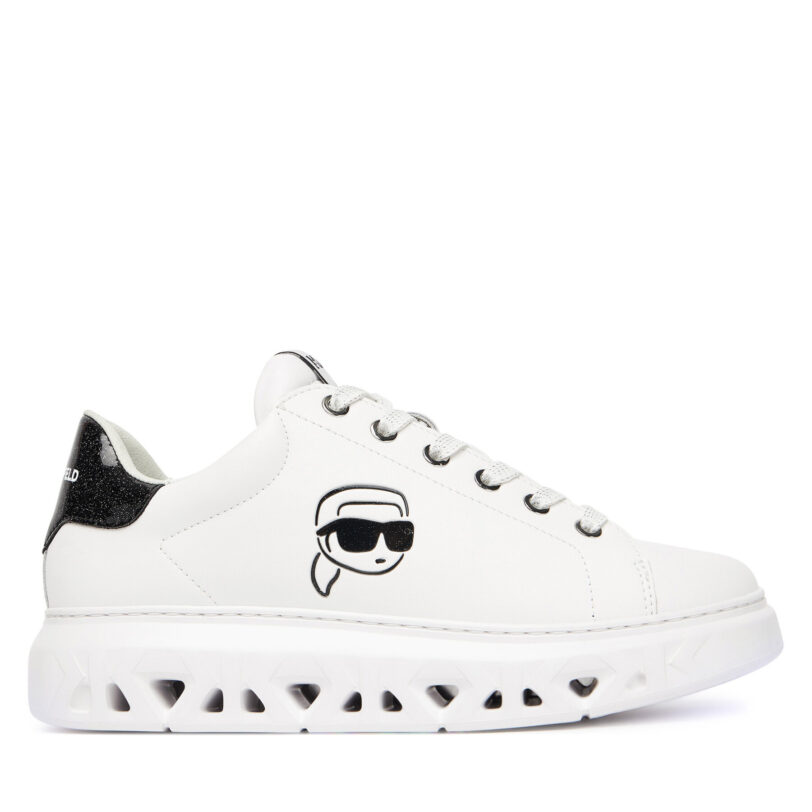 Сникърси KARL LAGERFELD KL64525 Бял цвят на ниска цена