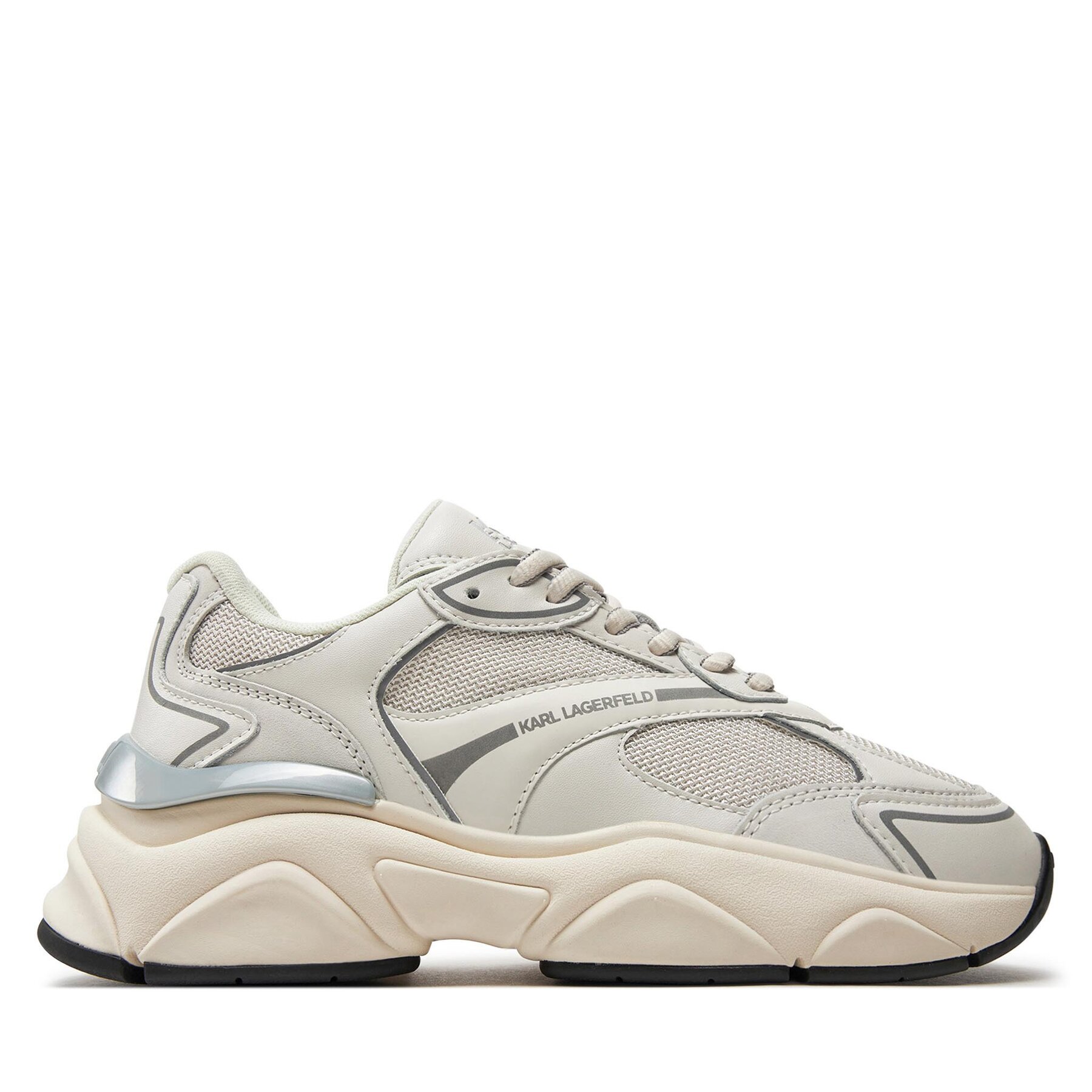 Сникърси KARL LAGERFELD KL65624 Бежов цвят на ниска цена