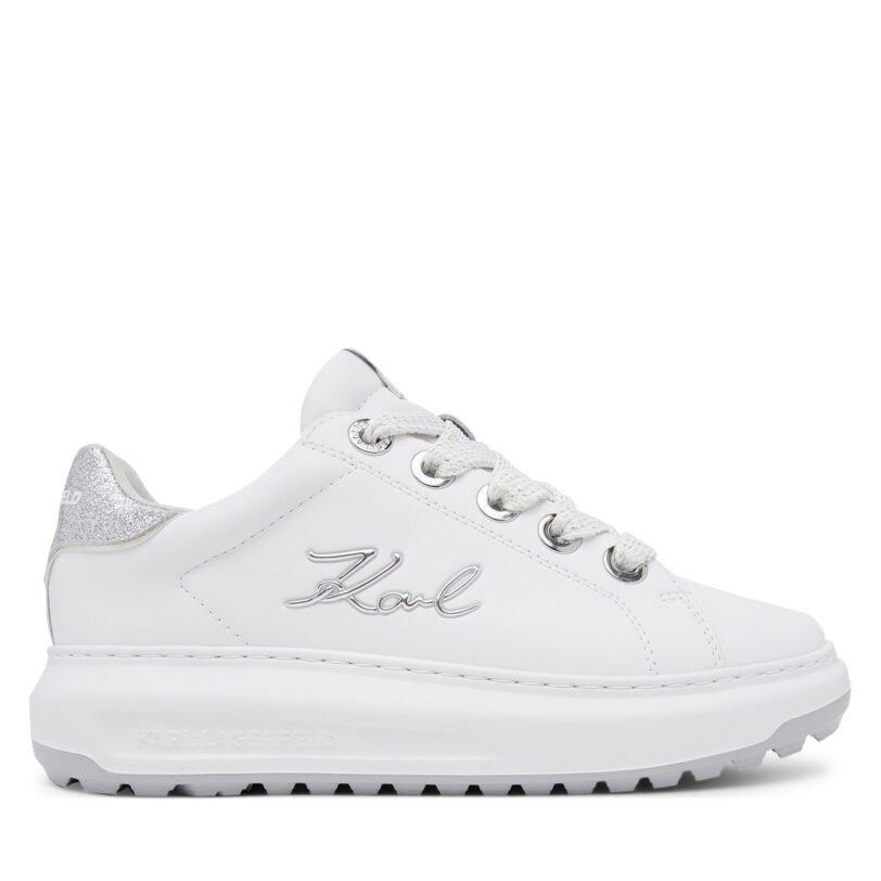 Сникърси KARL LAGERFELD KL67518 Бял цвят на ниска цена