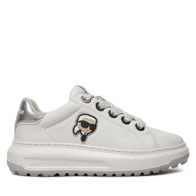 Сникърси KARL LAGERFELD KL67530 Бял цвят на ниска цена