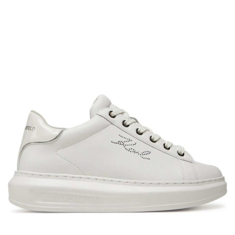 Сникърси KARL LAGERFELD Kapri KL62518 Бял цвят на ниска цена
