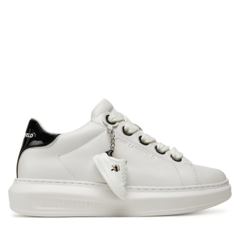Сникърси KARL LAGERFELD Kapri KL62519 Бял цвят на ниска цена