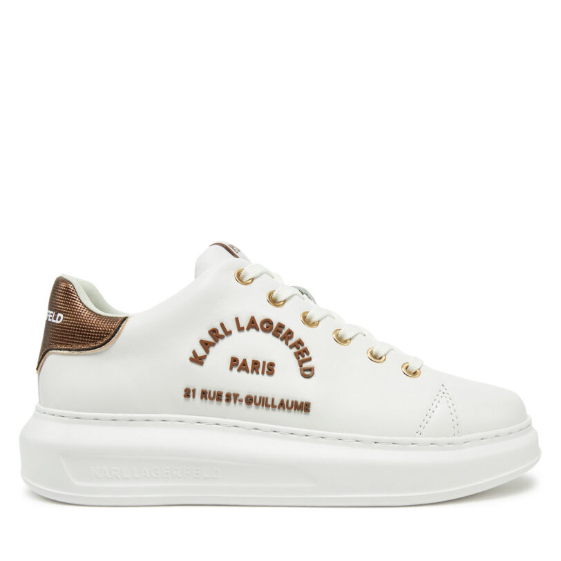 Сникърси KARL LAGERFELD Kapri KL62539M Бял цвят на ниска цена
