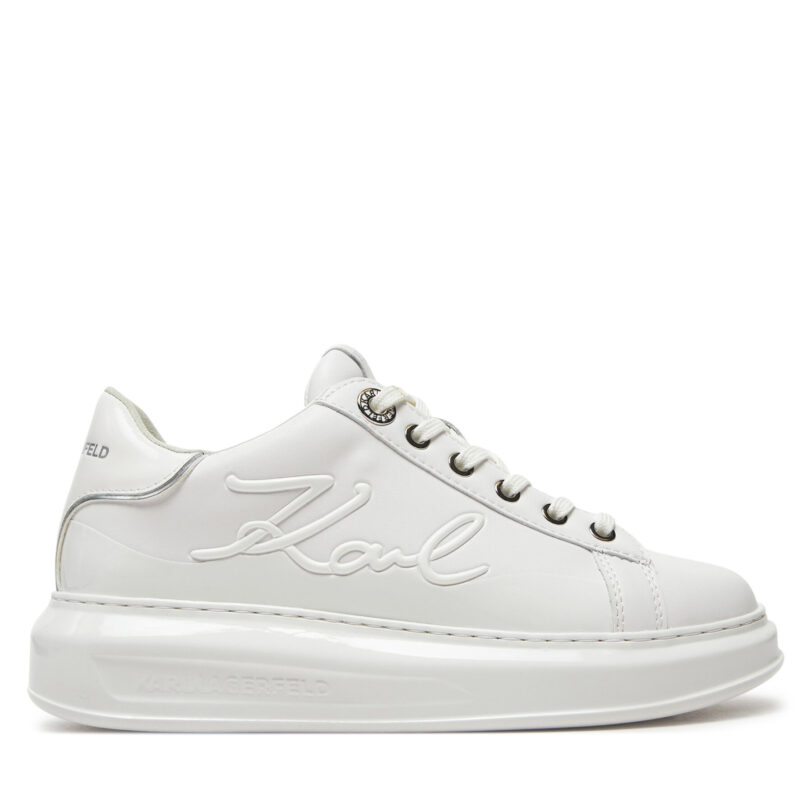 Сникърси KARL LAGERFELD Kapri KL62548F Бял цвят на ниска цена