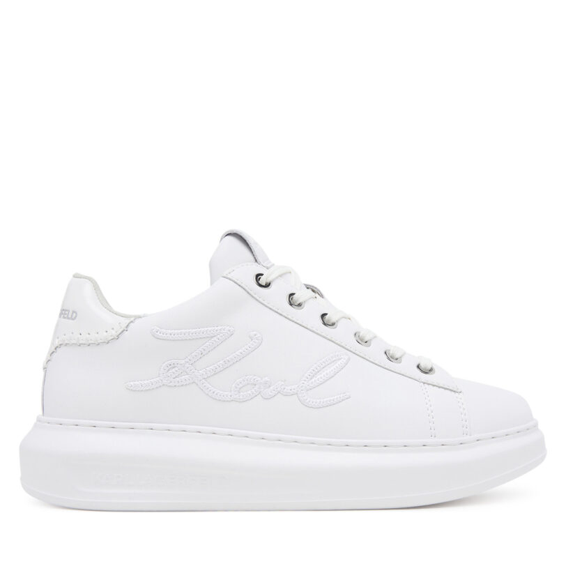 Сникърси KARL LAGERFELD Kapri KL62572A Бял цвят на ниска цена