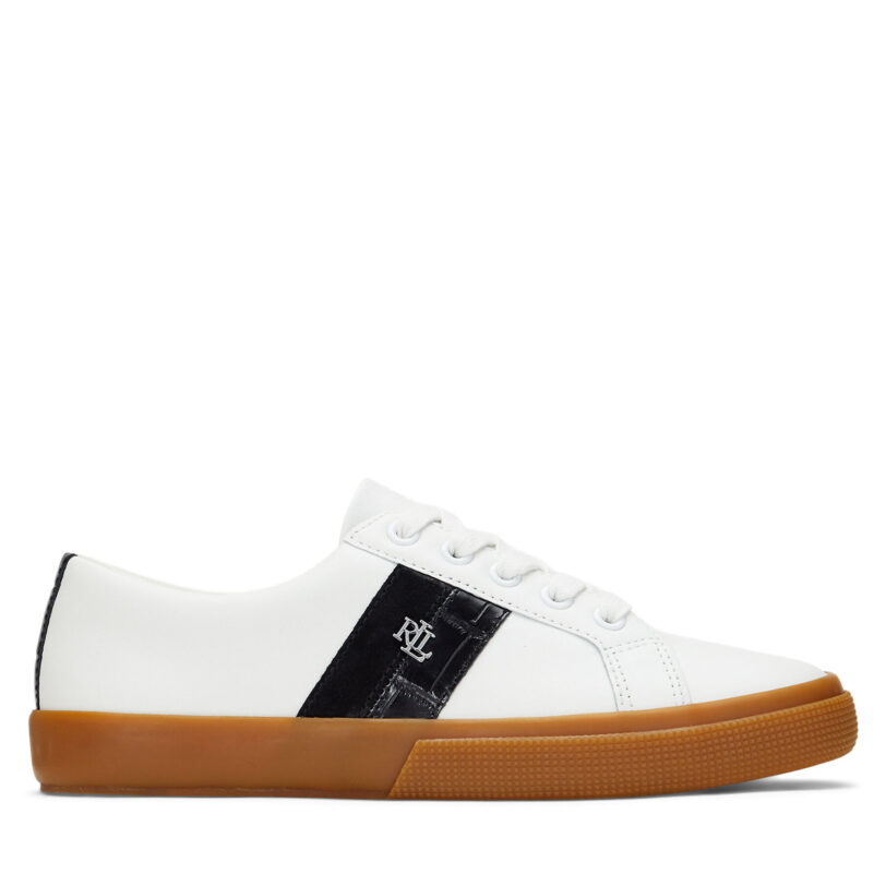 Сникърси LAUREN RALPH LAUREN 802951390001 Бял цвят на ниска цена