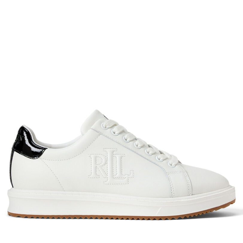 Сникърси LAUREN RALPH LAUREN 802959226001 Бял цвят на ниска цена