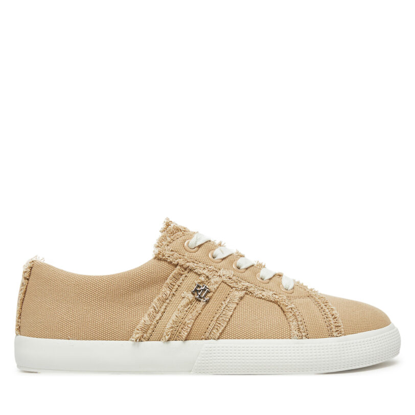 Сникърси LAUREN RALPH LAUREN Janson Fray 802967040004 Бежов цвят на ниска цена
