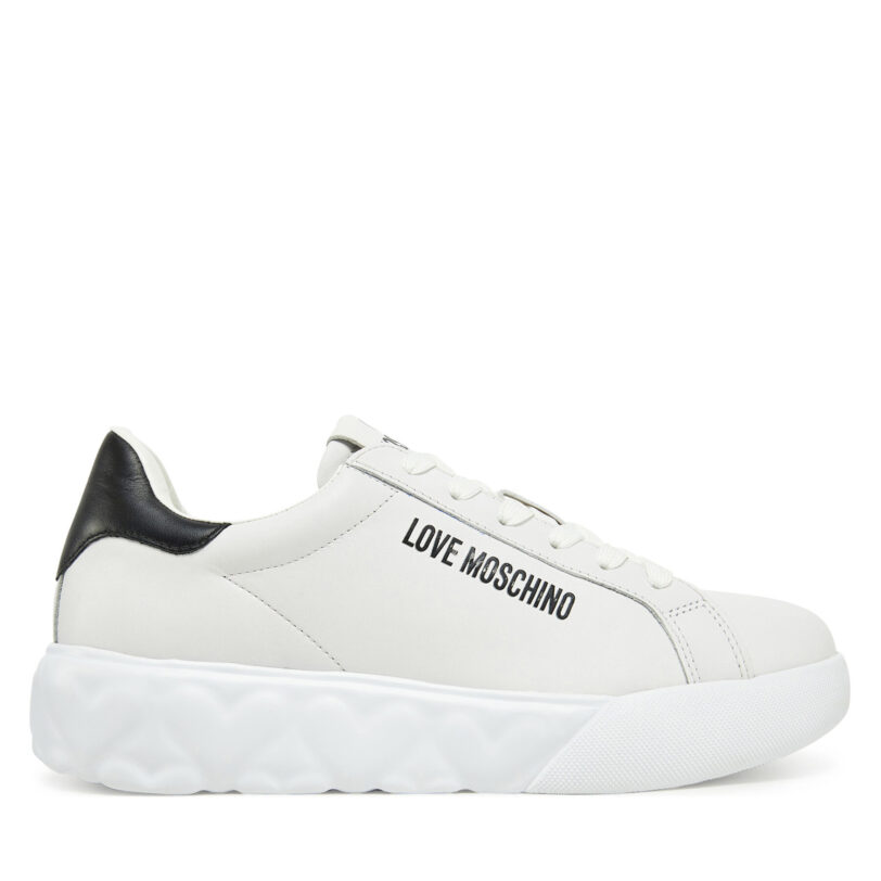 Сникърси LOVE MOSCHINO JA15034G1MIA110A Бял цвят на ниска цена