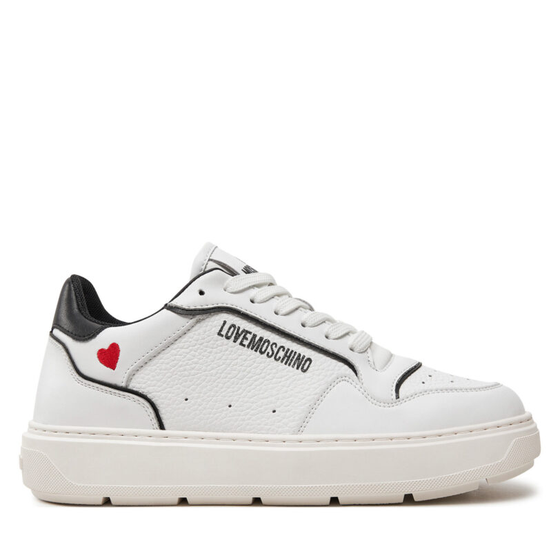Сникърси LOVE MOSCHINO JA15144G1LJC110A Бял цвят на ниска цена