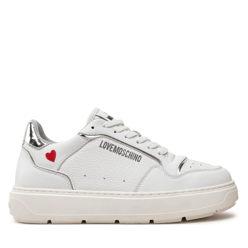 Сникърси LOVE MOSCHINO JA15144G1LJC210B Бял цвят на ниска цена