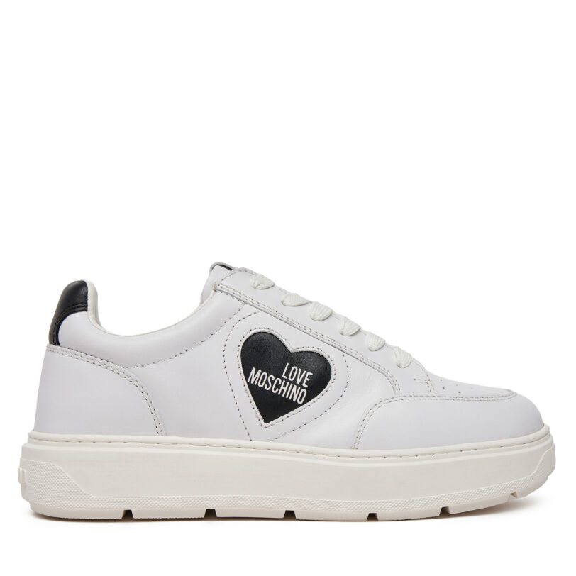 Сникърси LOVE MOSCHINO JA15154G1MIA110A Бял цвят на ниска цена