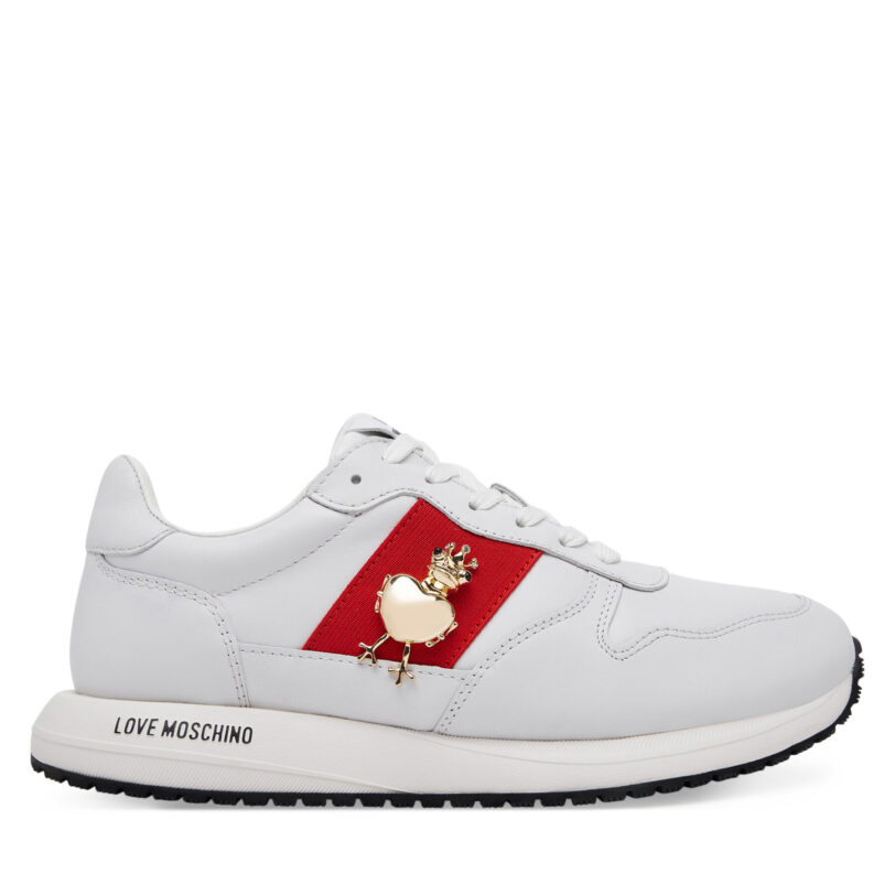 Сникърси LOVE MOSCHINO JA15373G1MIAL10A Бял цвят на ниска цена