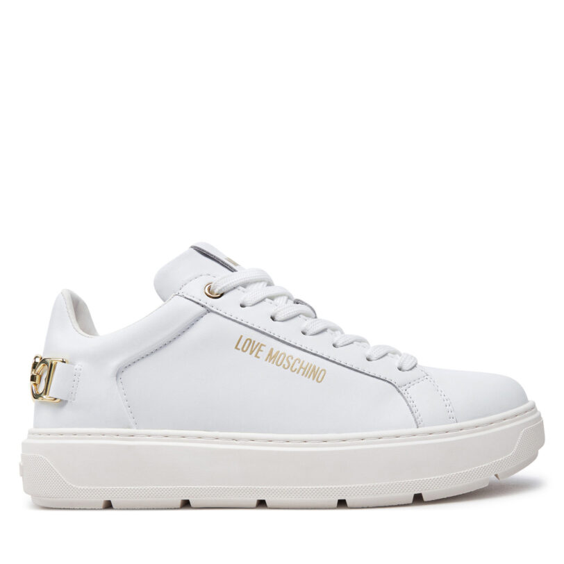 Сникърси LOVE MOSCHINO JA15394G0LIA010A Бял цвят на ниска цена