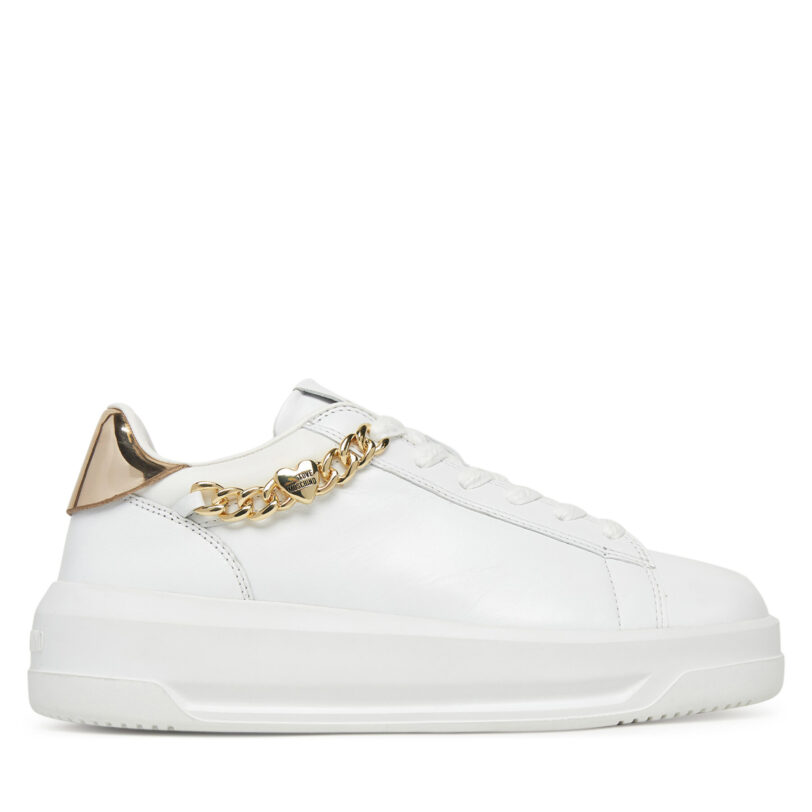 Сникърси LOVE MOSCHINO JA15505G0MIAP10A Бял цвят на ниска цена