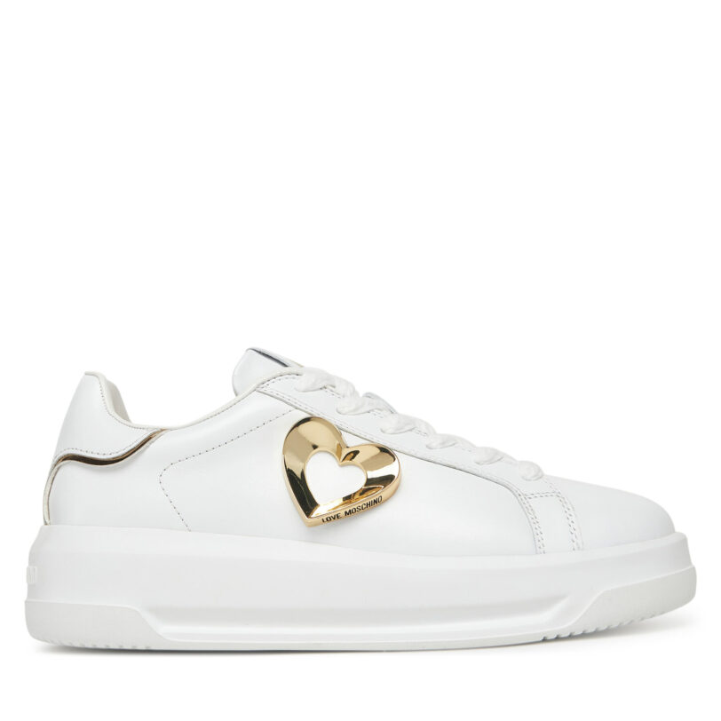 Сникърси LOVE MOSCHINO JA15545G0MIA610A Бял цвят на ниска цена