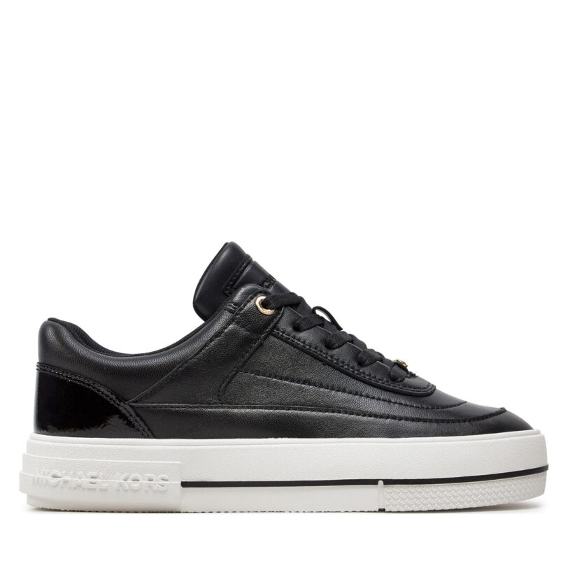 Сникърси MICHAEL Michael Kors Aurora Lace Up 43T4AUFS1L Черен цвят на ниска цена