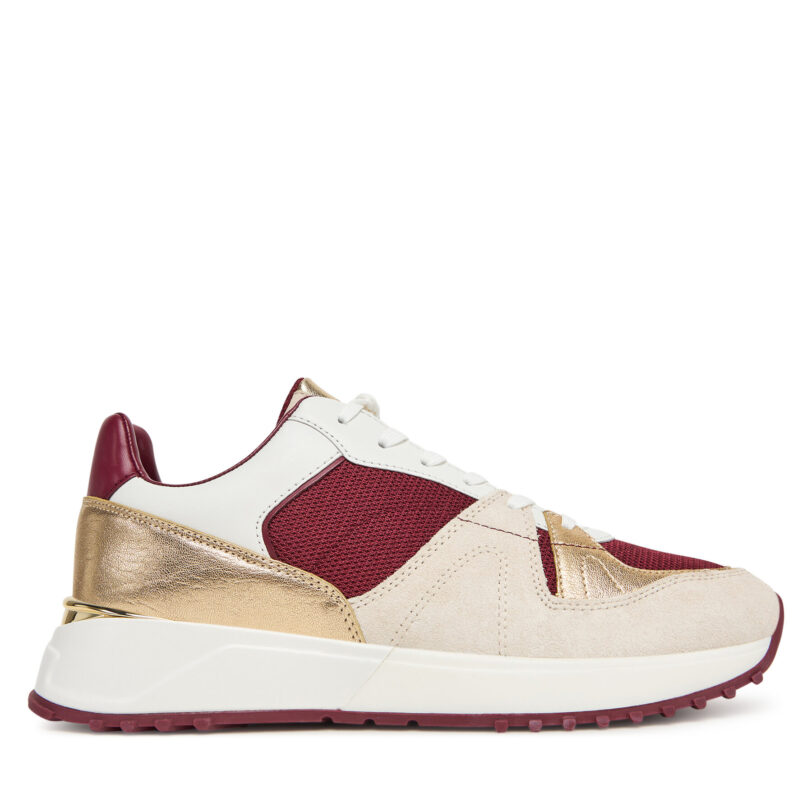 Сникърси MICHAEL Michael Kors Jaime 43T5JMFS6S Бордо цвят на ниска цена