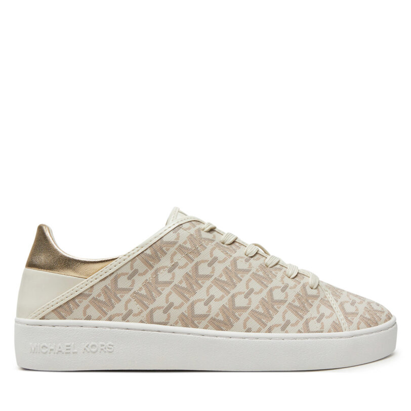 Сникърси MICHAEL Michael Kors Jenny Lace Up 43T4JNFS1B Бежов цвят на ниска цена