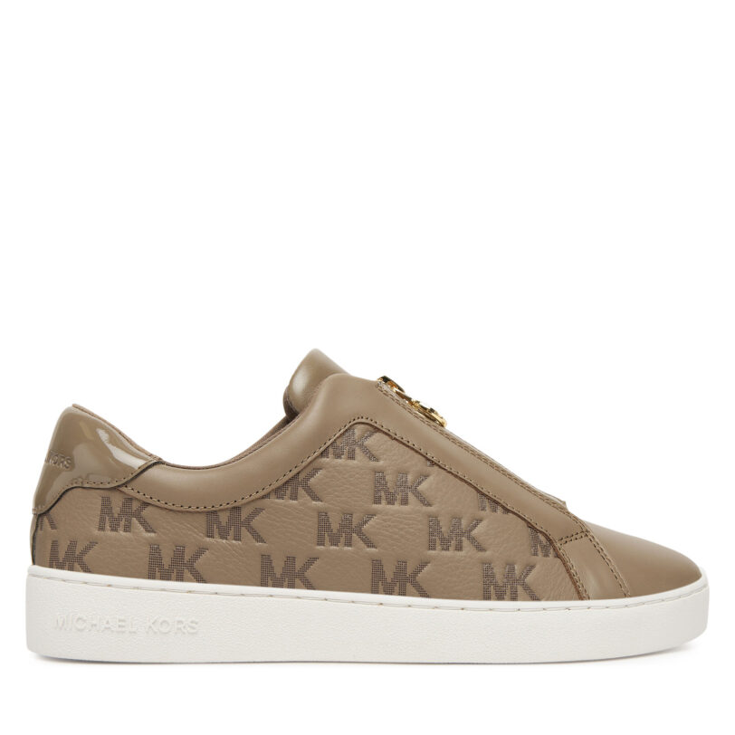 Сникърси MICHAEL Michael Kors Keaton Zip Slip On 43T5KTFP5L Бежов цвят на ниска цена