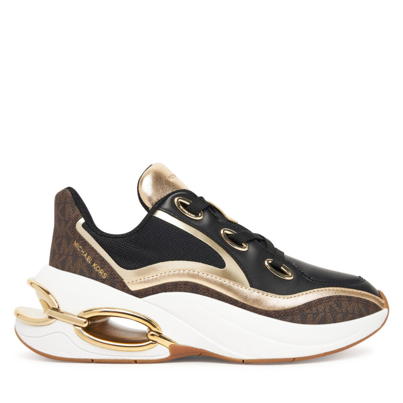 Сникърси MICHAEL Michael Kors Toni 43T5TRFS2B Кафяв цвят на ниска цена