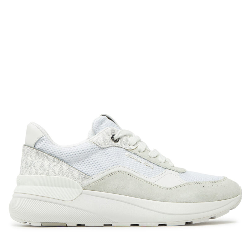 Сникърси MICHAEL Michael Kors Trevor Mixed-Media Trainer 42F4TRFS7D Бял цвят на ниска цена