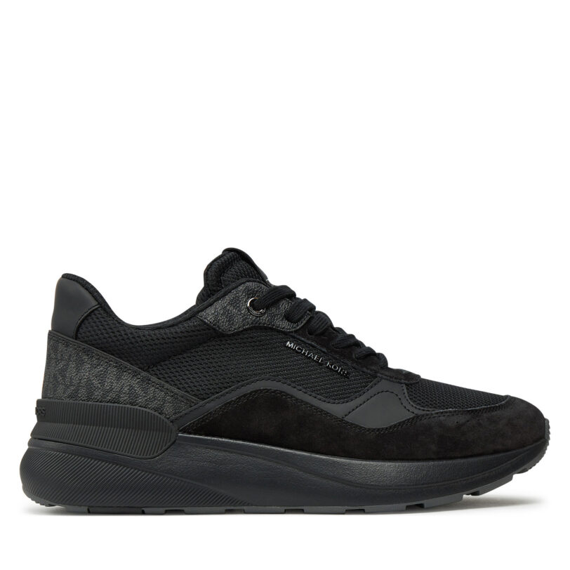 Сникърси MICHAEL Michael Kors Trevor Mixed-Media Trainer 42F4TRFS7D Черен цвят на ниска цена