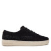 Сникърси Michael Kors Keaton Lace up 43R5KEFS1S Черен цвят на ниска цена