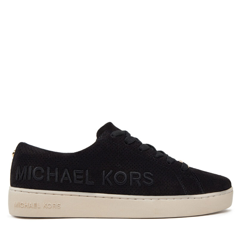 Сникърси Michael Kors Keaton Lace up 43R5KEFS1S Черен цвят на ниска цена