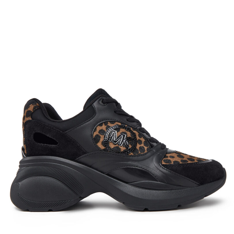 Сникърси Michael Kors Zuma Trainer 43R5ZUFS1H Черен цвят на ниска цена